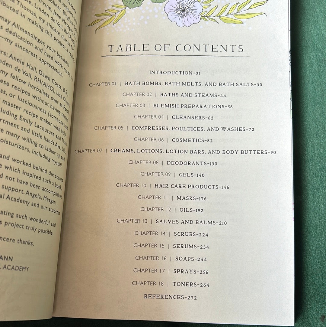 Botanical Skin Care Recipe Book
