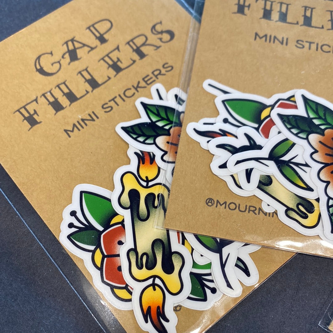 Gap Fillers Vintage Tattoo Mini Sticker Pack
