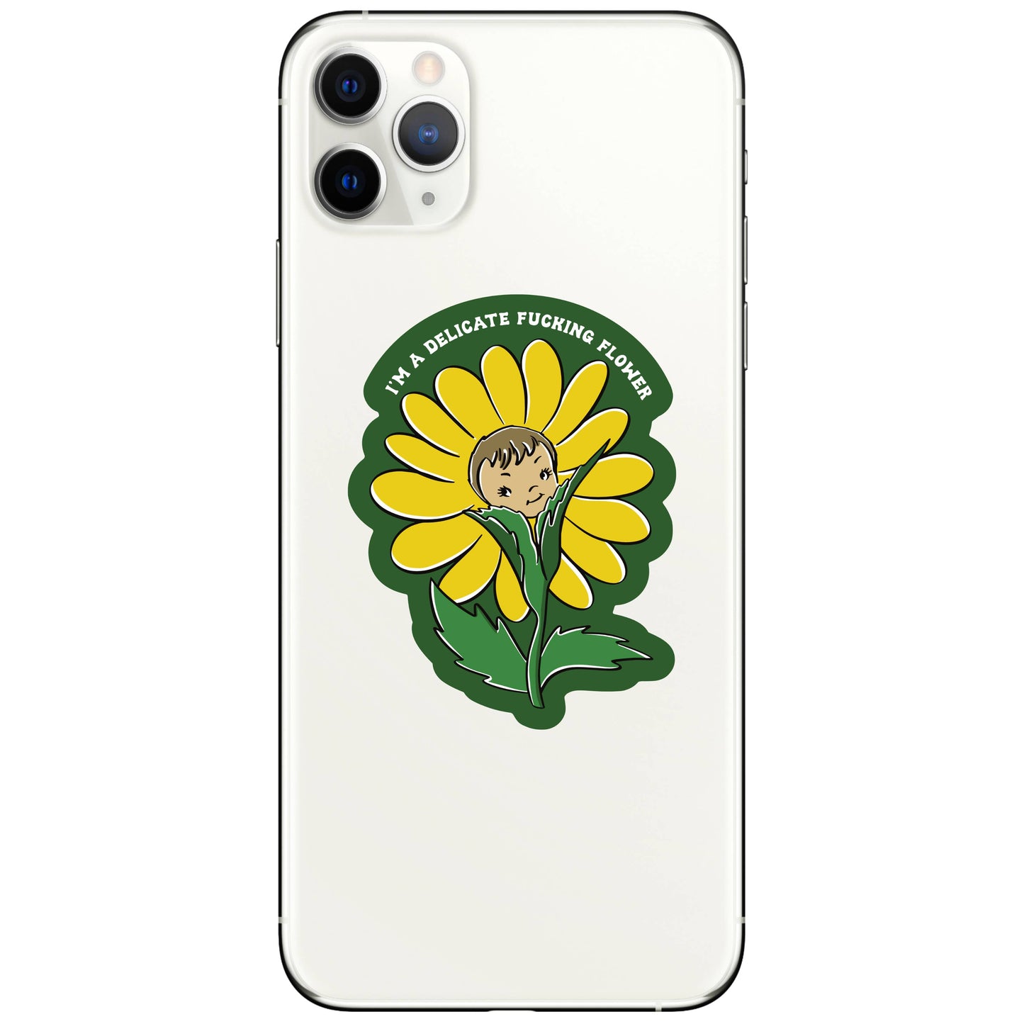Delicate Flower Swear High Quality Vinyl Sticker