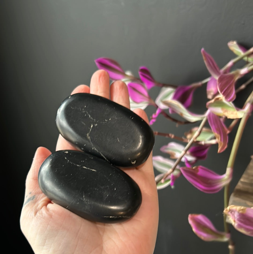 Shungite Palm Stones
