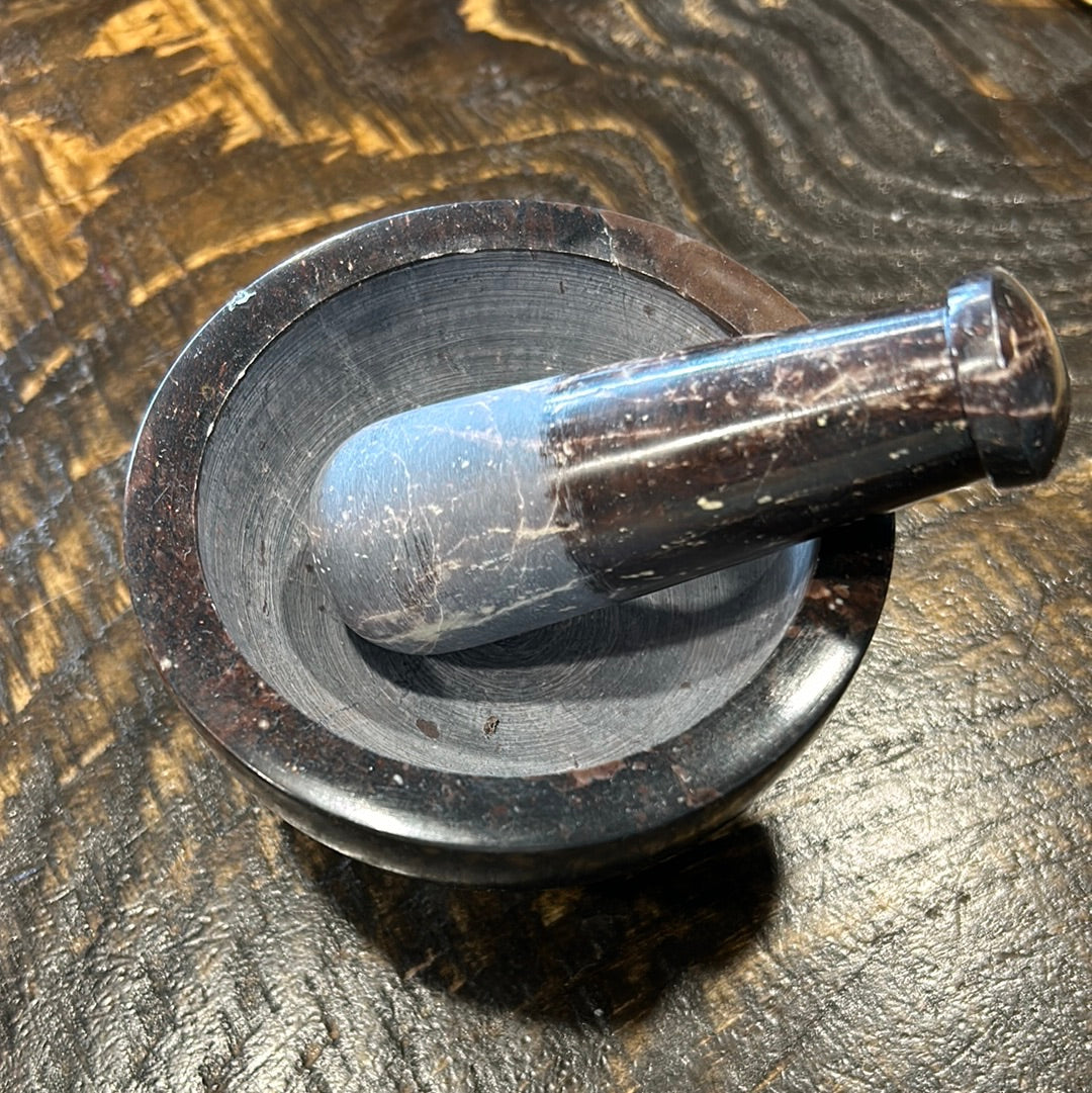 4" Soap Stone Mortar & Pestle