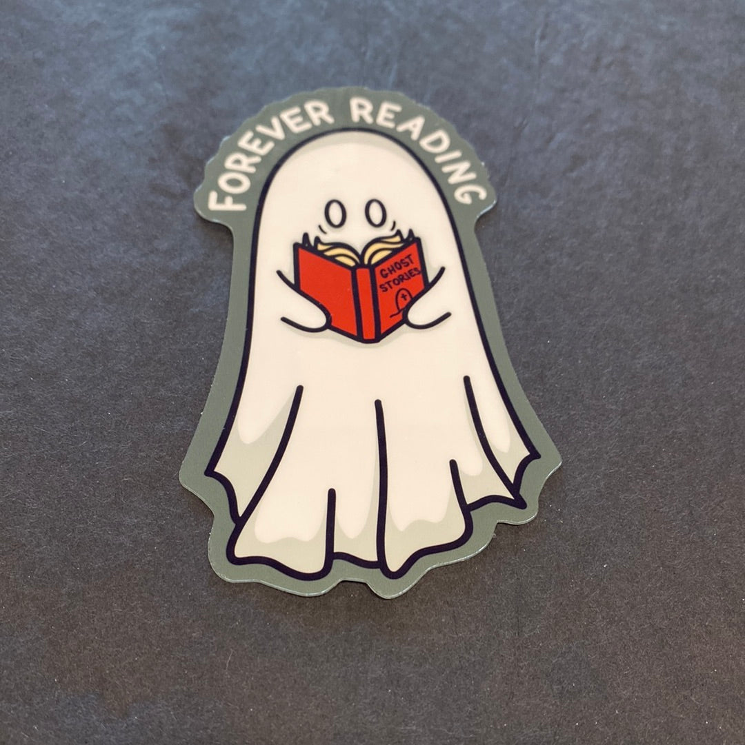 Forever Reading Vintage Tattoo Sticker