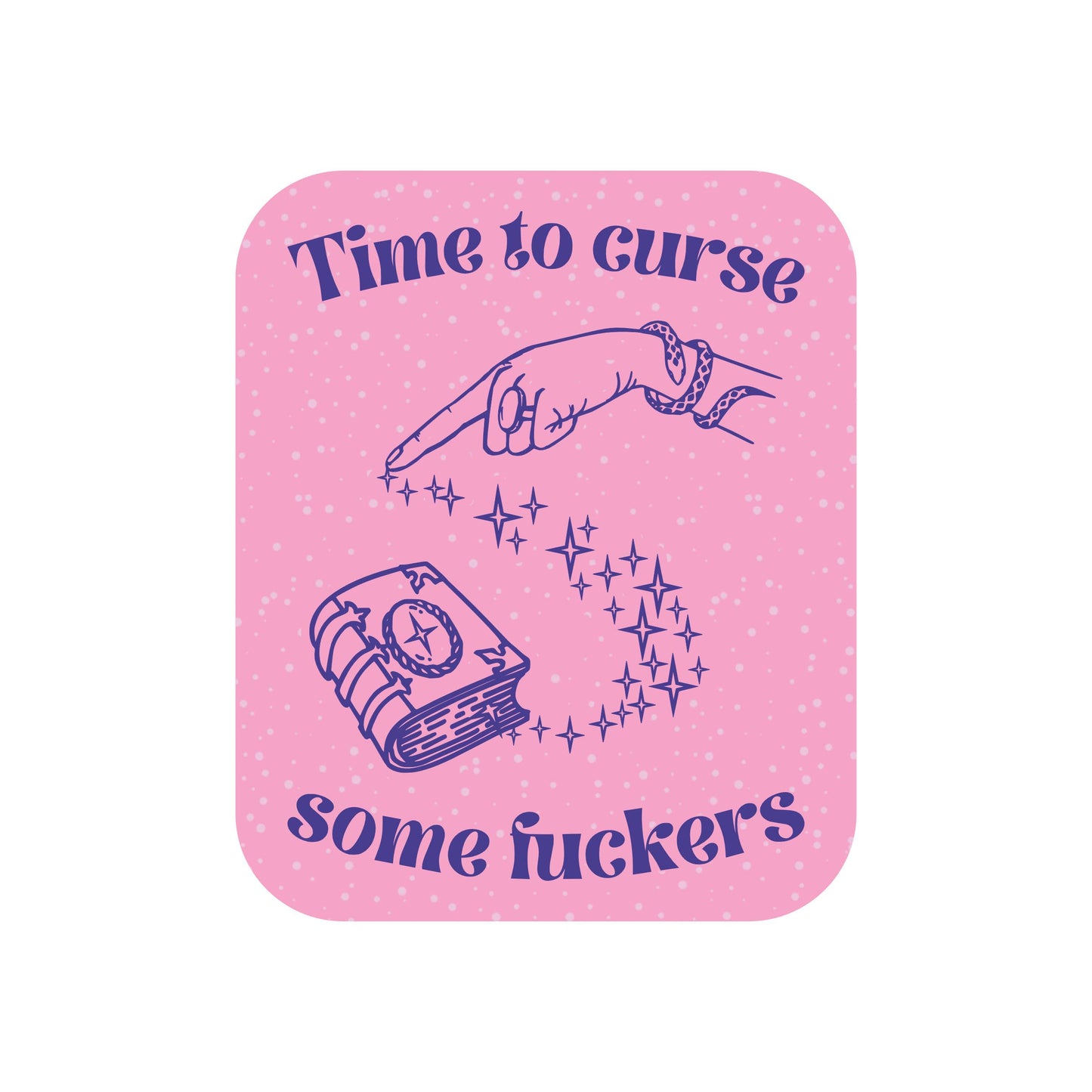 Time to Curse Vinyl Sticker