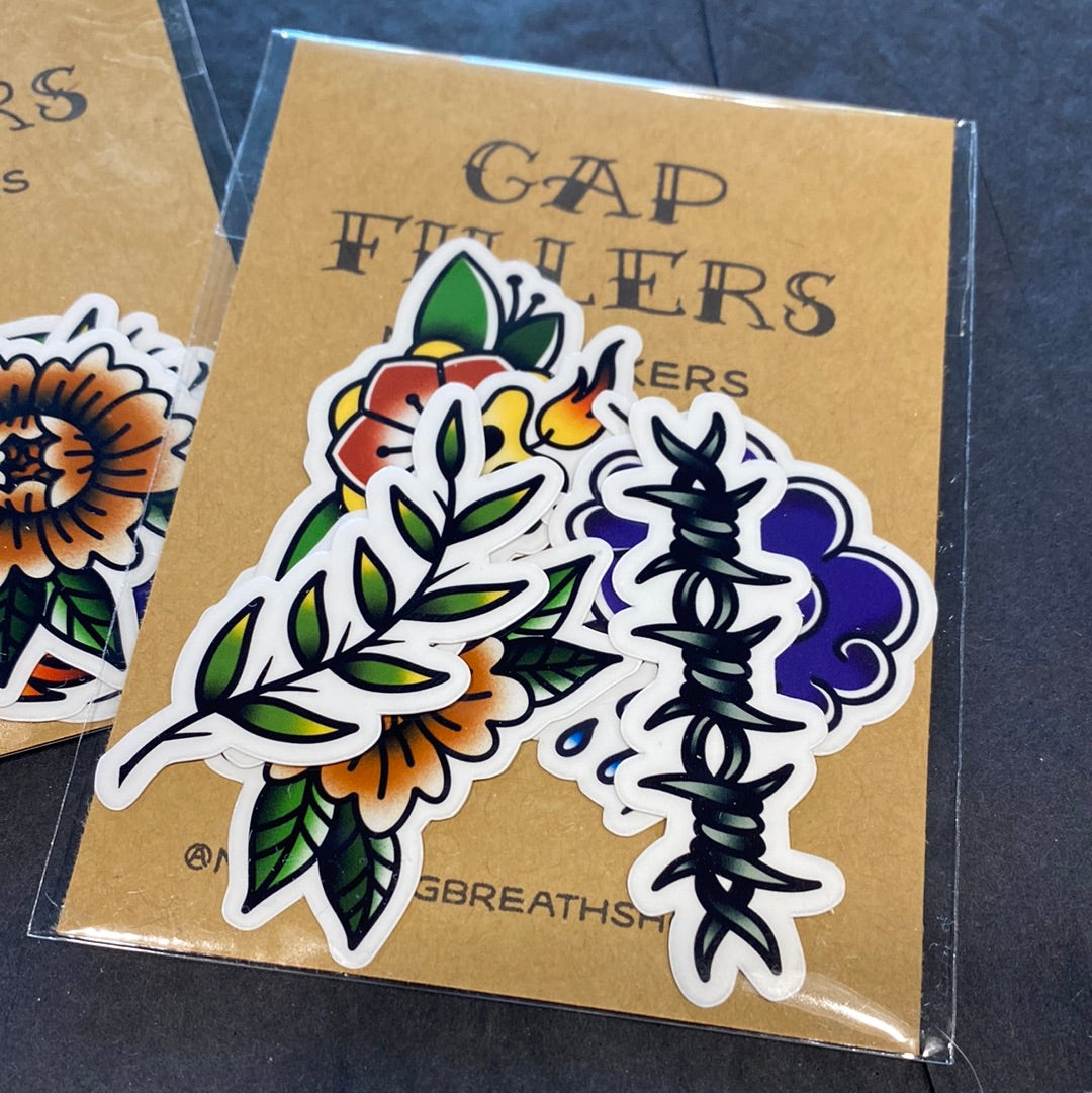 Gap Fillers Vintage Tattoo Mini Sticker Pack