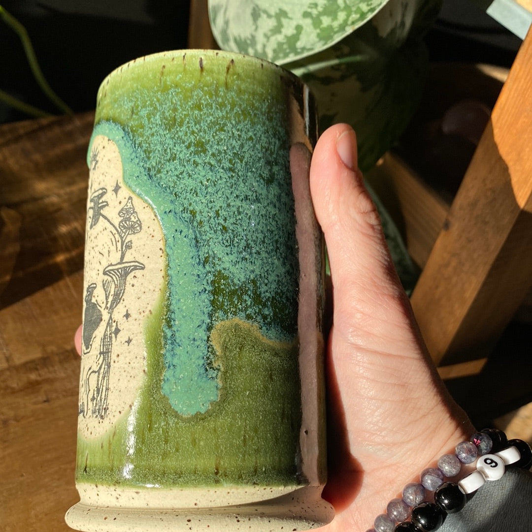 Mushroom Skull Tumbler