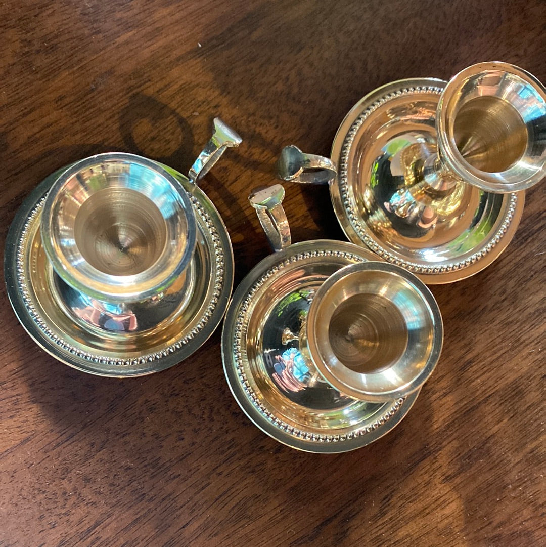 Brass Chamberstick Candleholder