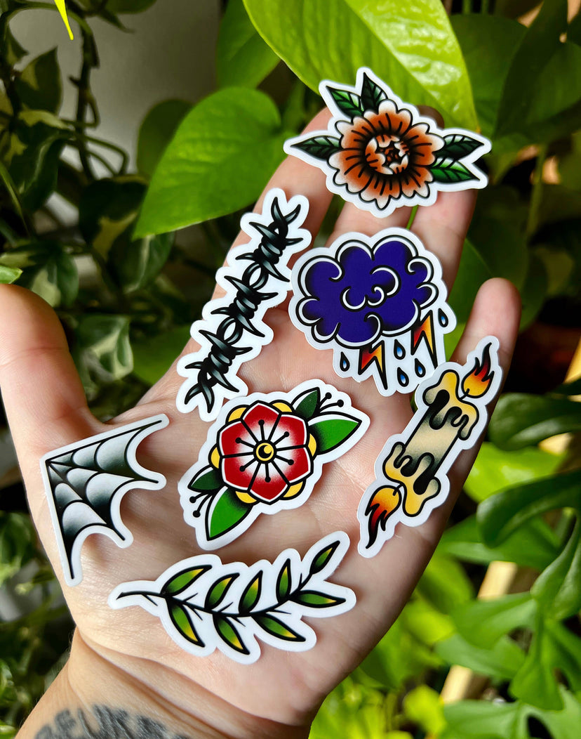 Gap Fillers Vintage Tattoo Mini Sticker Pack