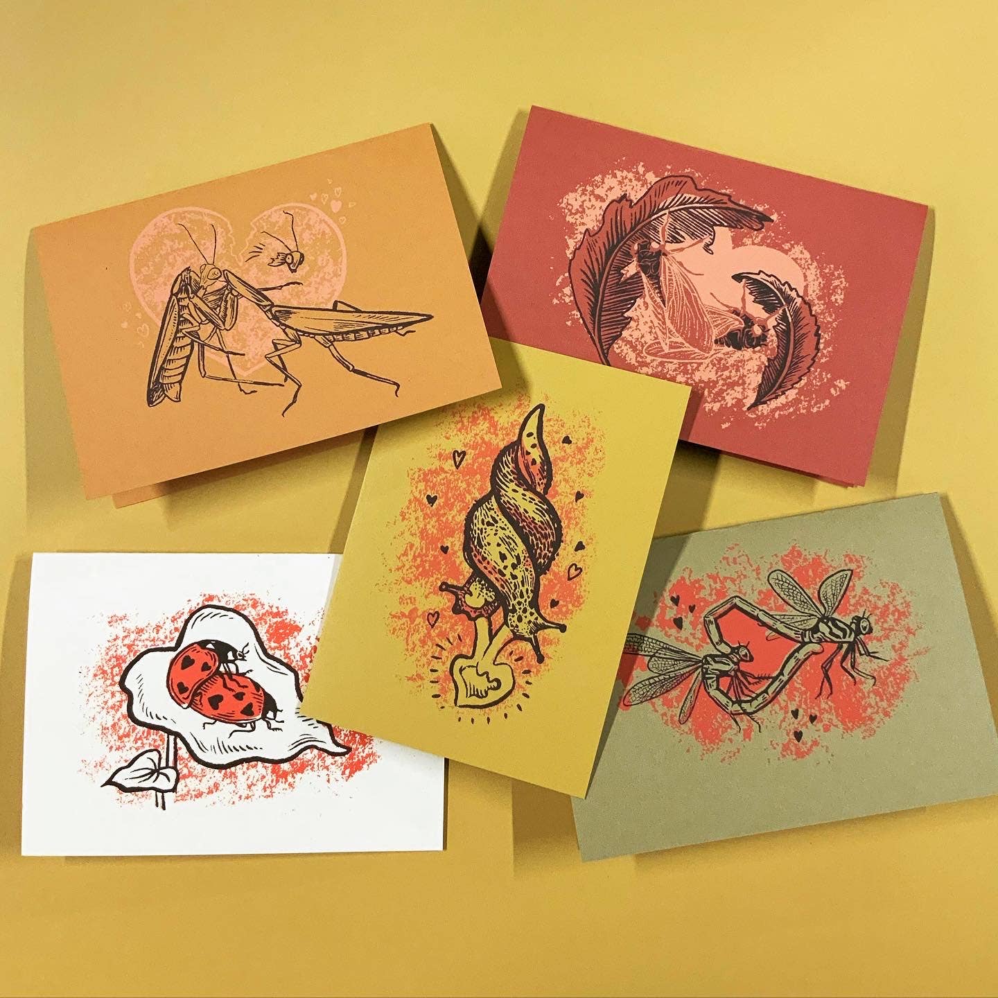 Praying Mantis : Love Bugs Card