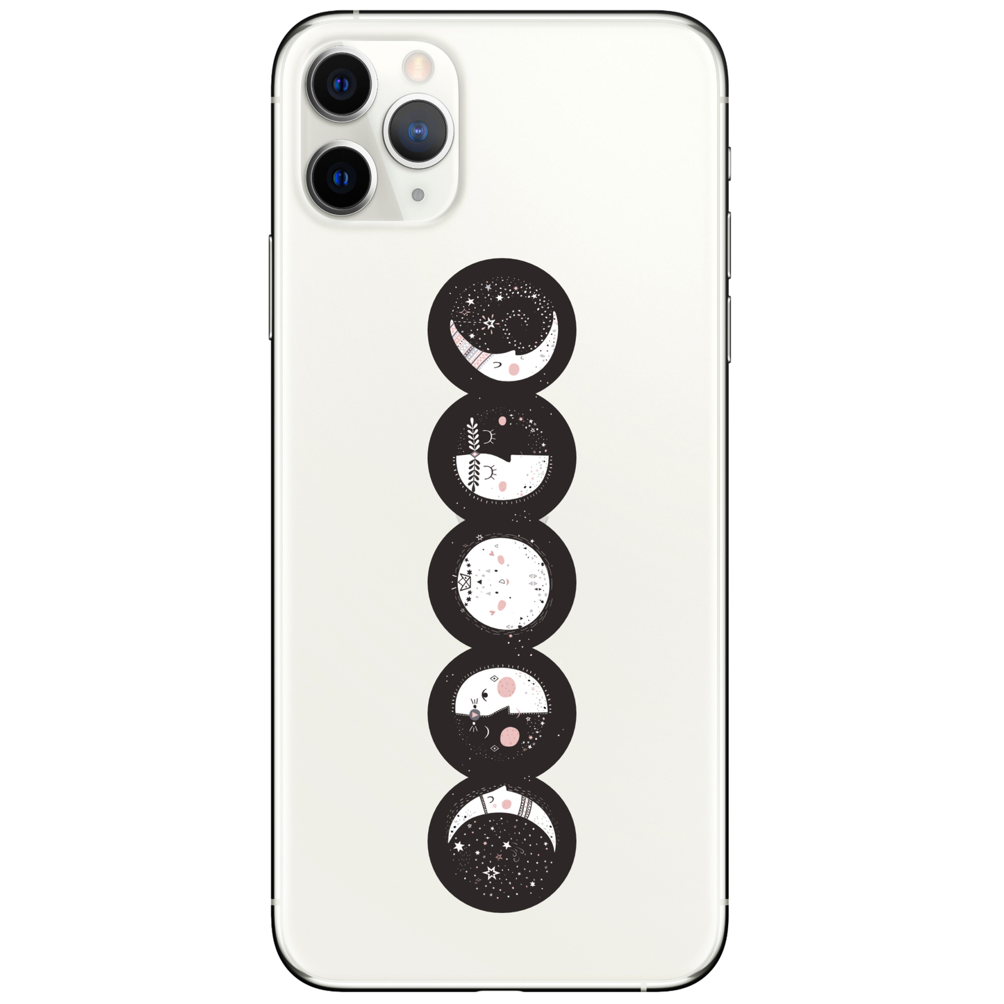 Folk Lunar Phases Vinyl Sticker