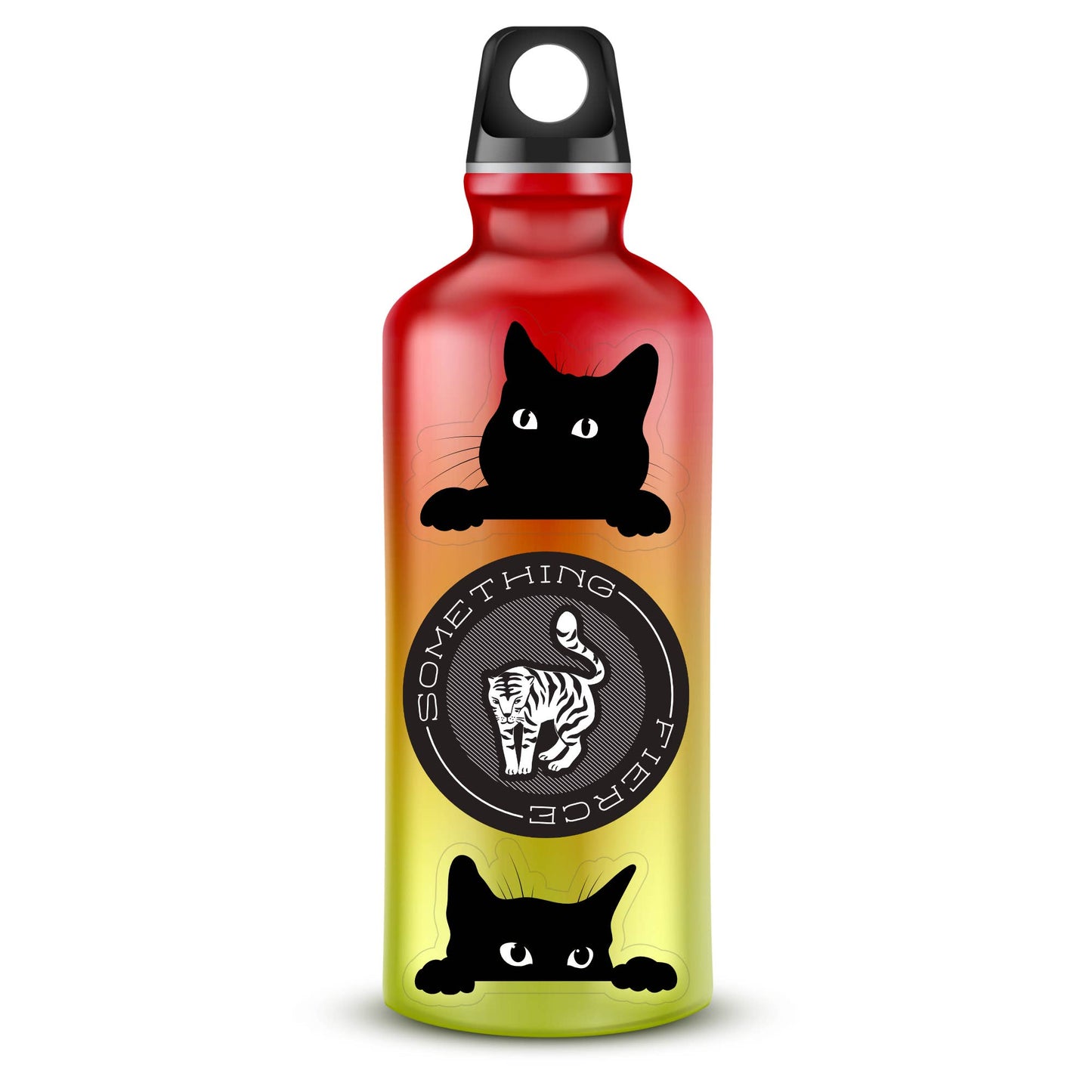 Sneaky Kitty Clear High Quality Vinyl Sticker