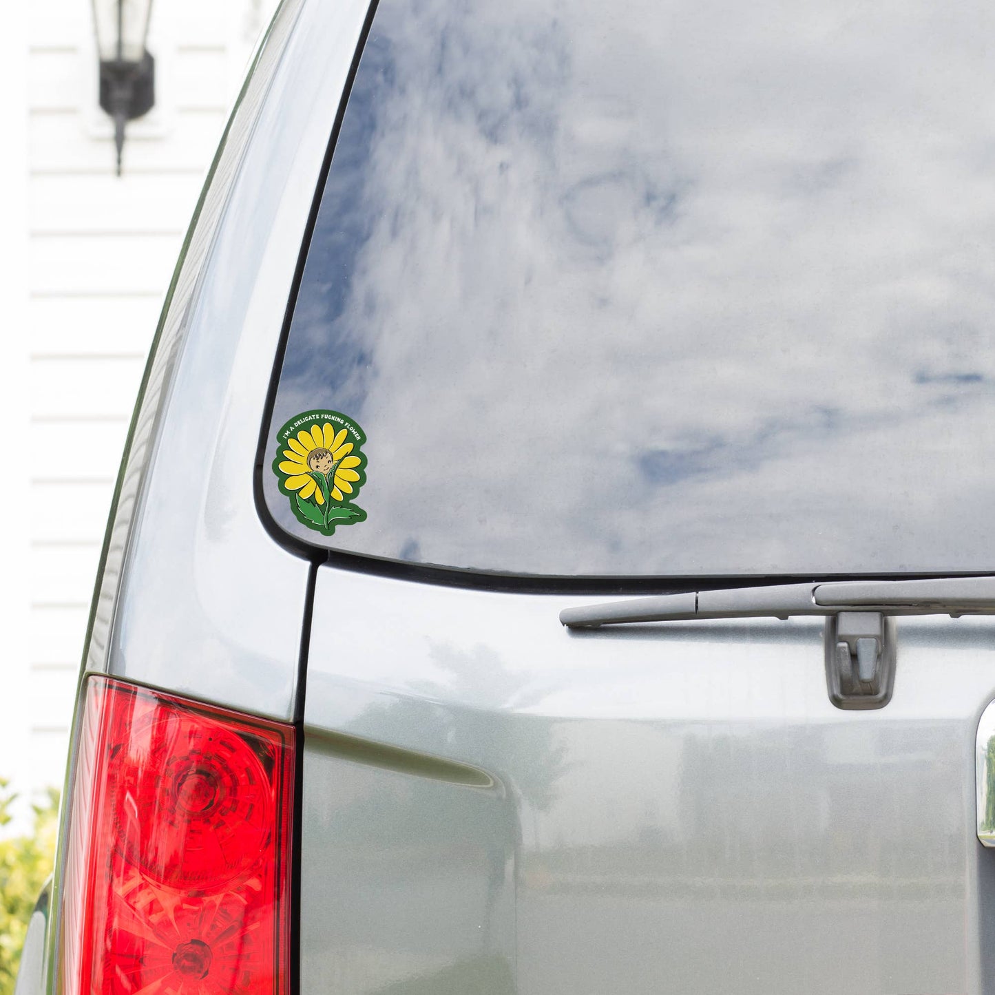 Delicate Flower Swear High Quality Vinyl Sticker