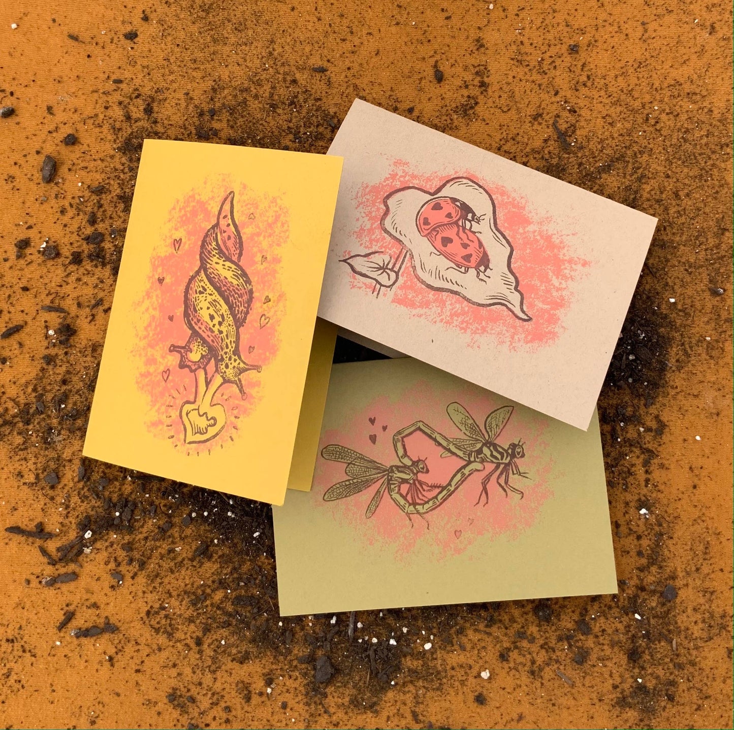 Slugs : Love Bugs Card