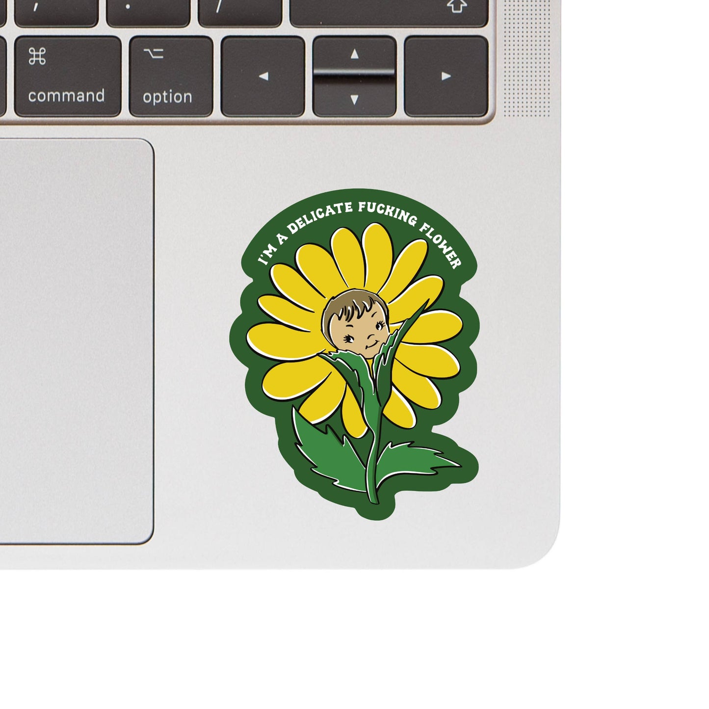 Delicate Flower Swear High Quality Vinyl Sticker