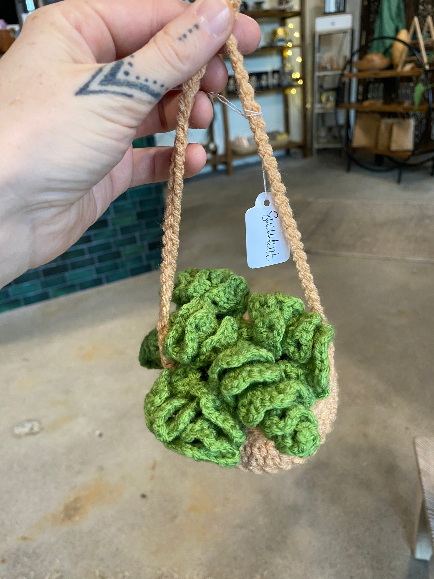 Hand-Crocheted Decorative “Plants”