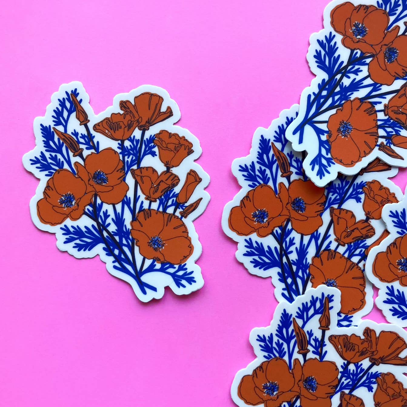 California Poppy Sticker