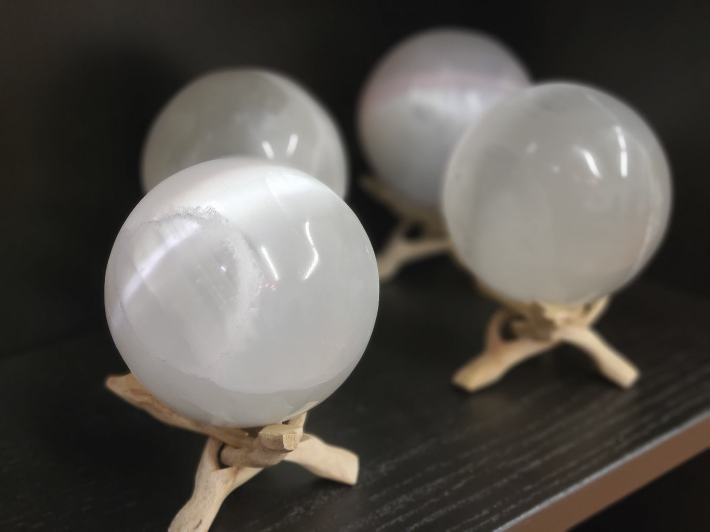 Wooden Crystal/Shell Stands