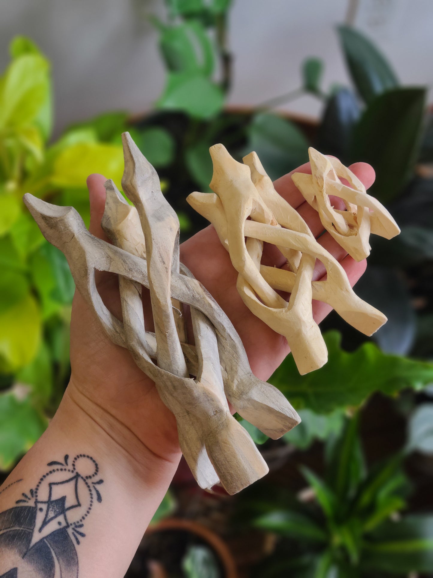 Wooden Crystal/Shell Stands