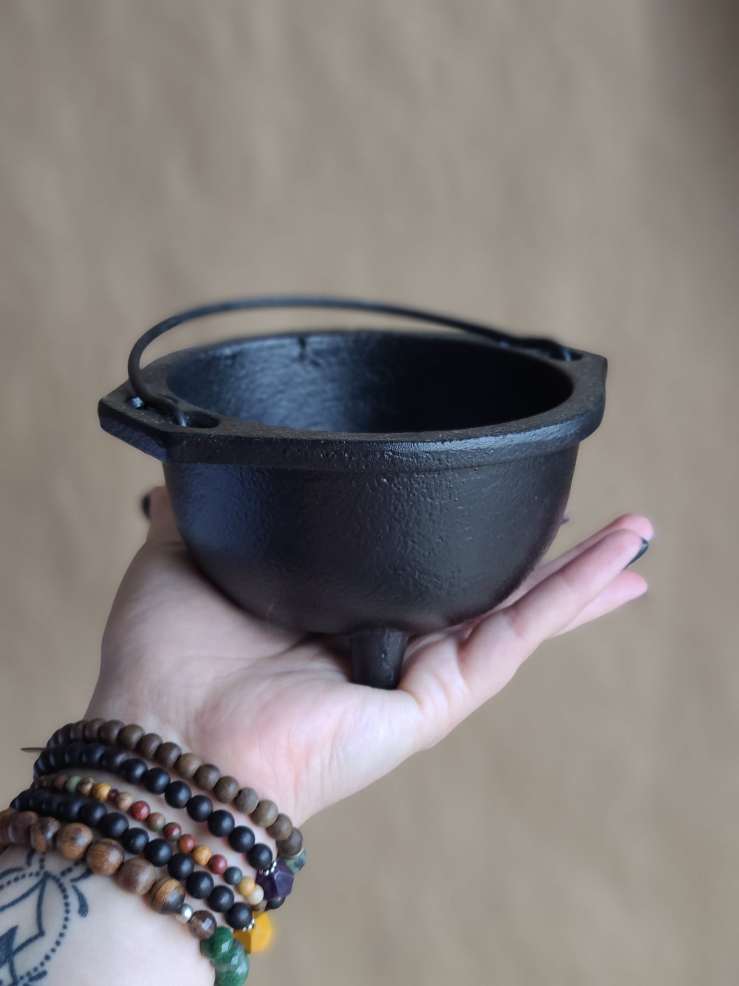 6" Cast Iron Cauldron