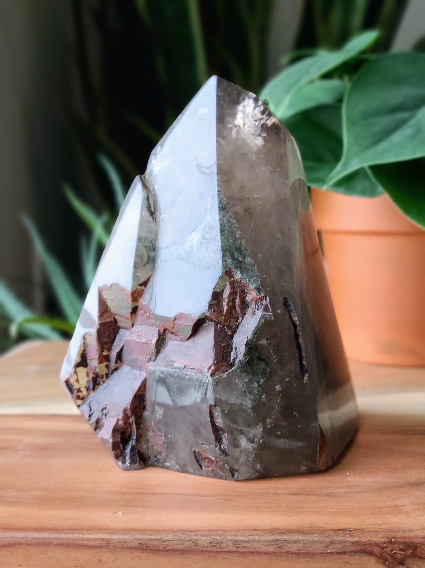 Twin Smoky Quartz Tower