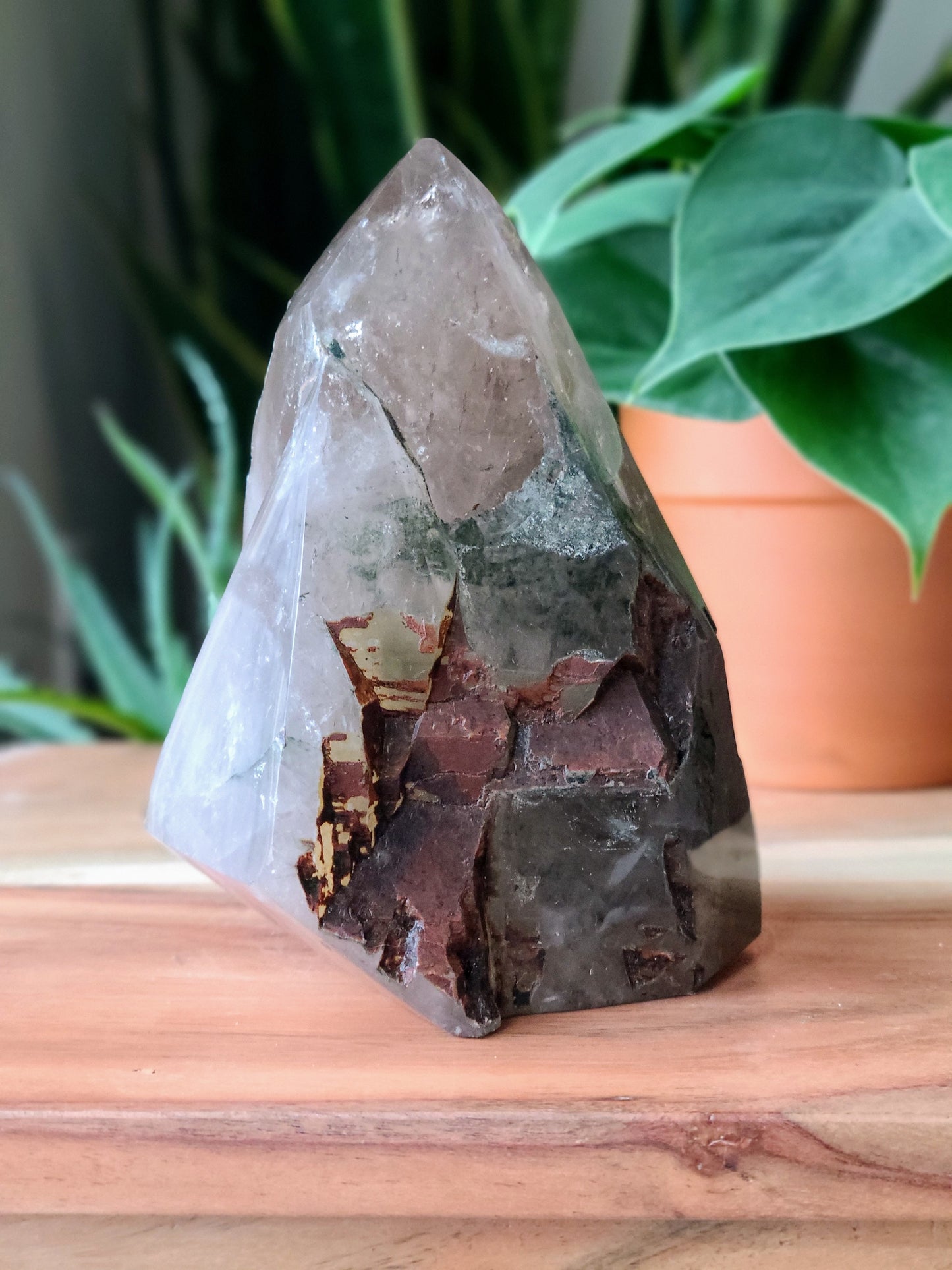 Twin Smoky Quartz Tower