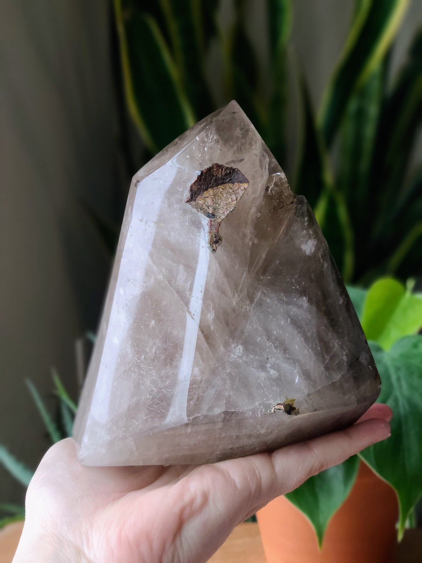 Twin Smoky Quartz Tower