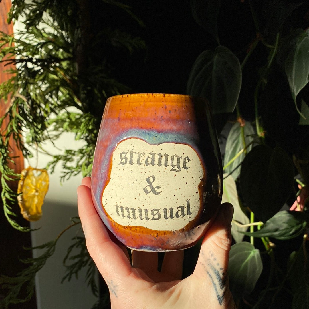 “Strange & Unusual” Wine Glass
