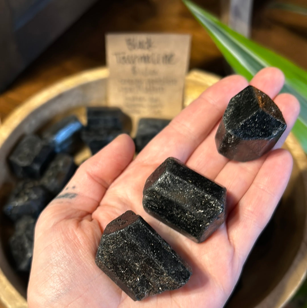 Raw Black Tourmaline Chunk