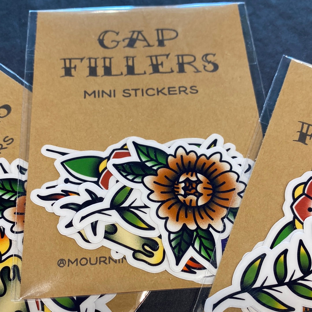 Gap Fillers Vintage Tattoo Mini Sticker Pack