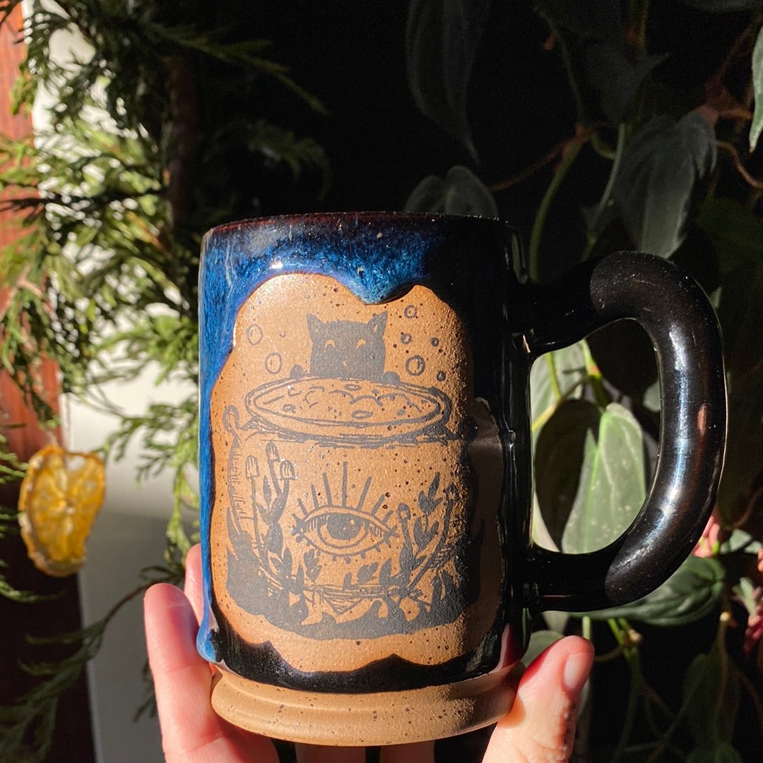 Cat & Cauldron Mug