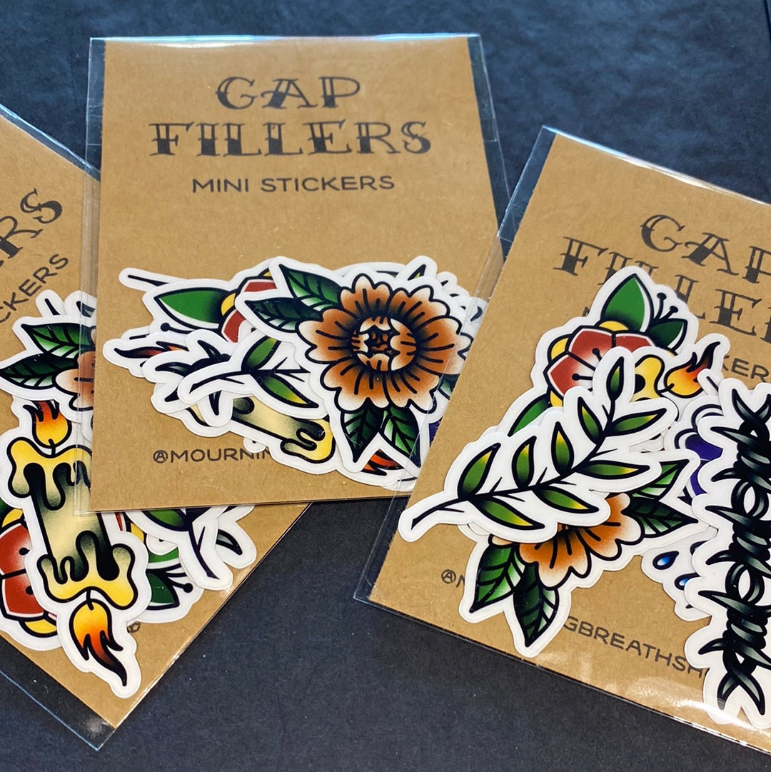 Gap Fillers Vintage Tattoo Mini Sticker Pack