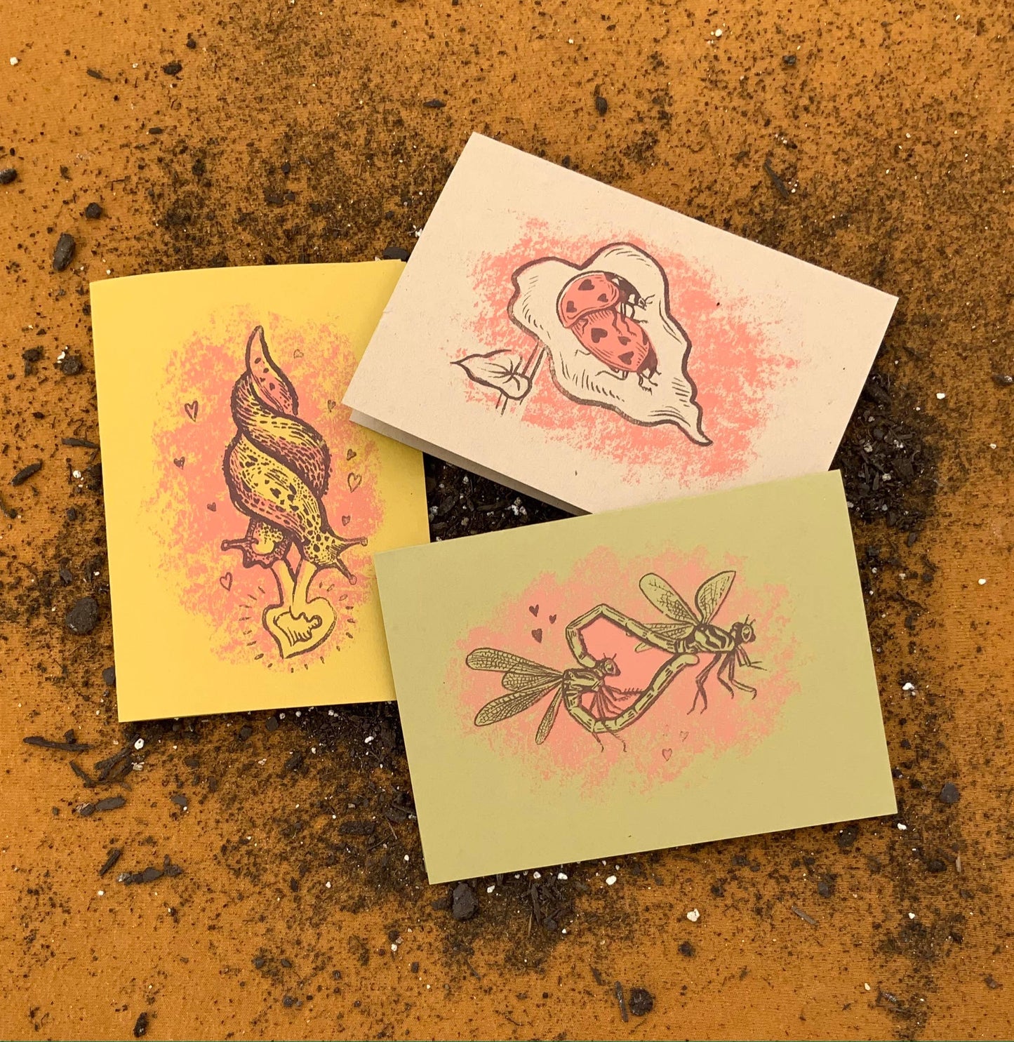 Slugs : Love Bugs Card