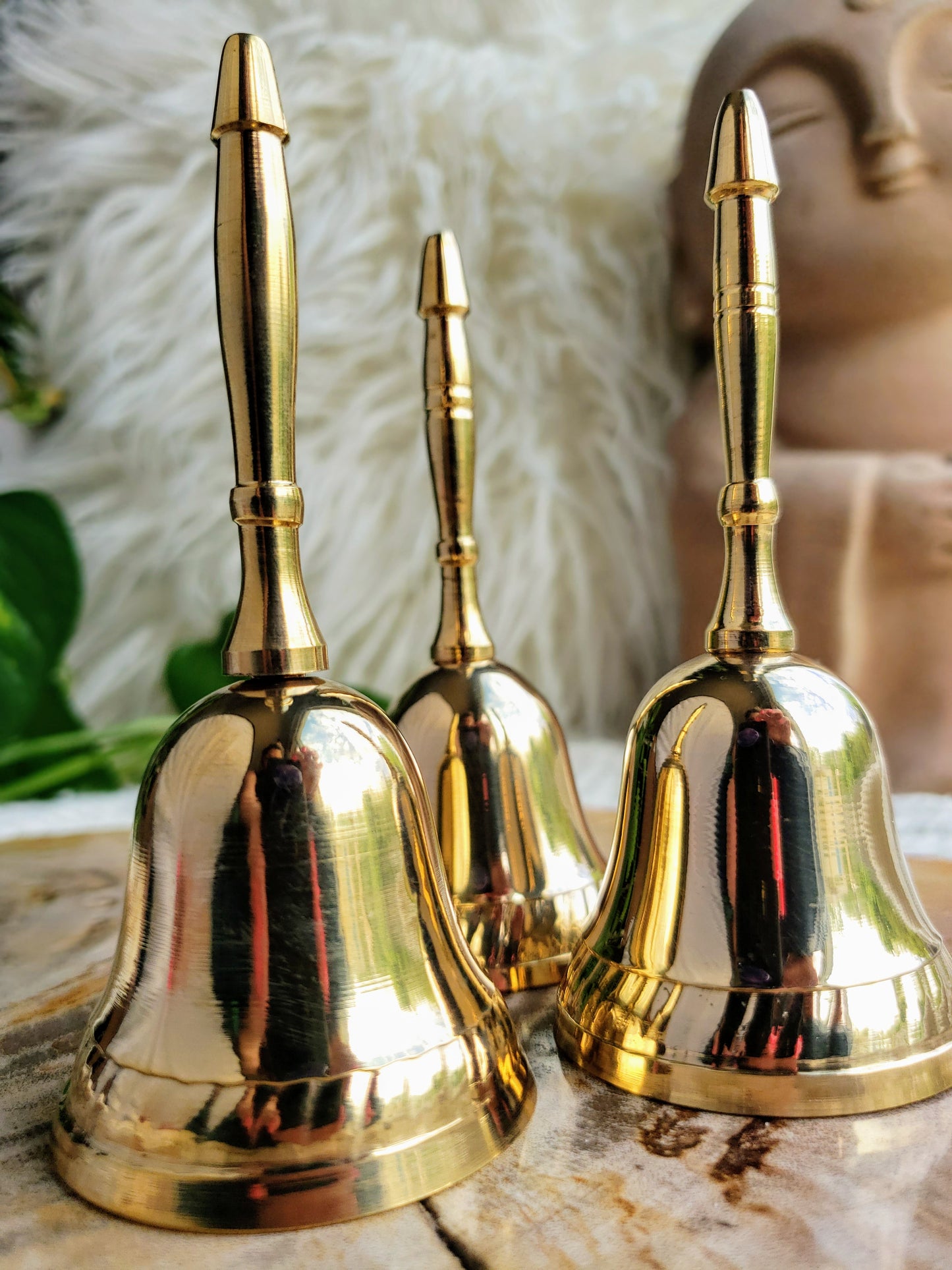 Brass Hand Bell For Energy Clearing