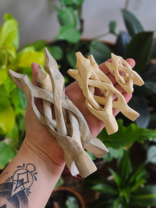 Wooden Crystal/Shell Stands
