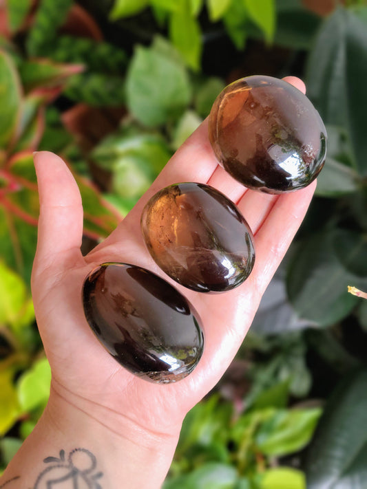 Smoky Quartz Palm Stones