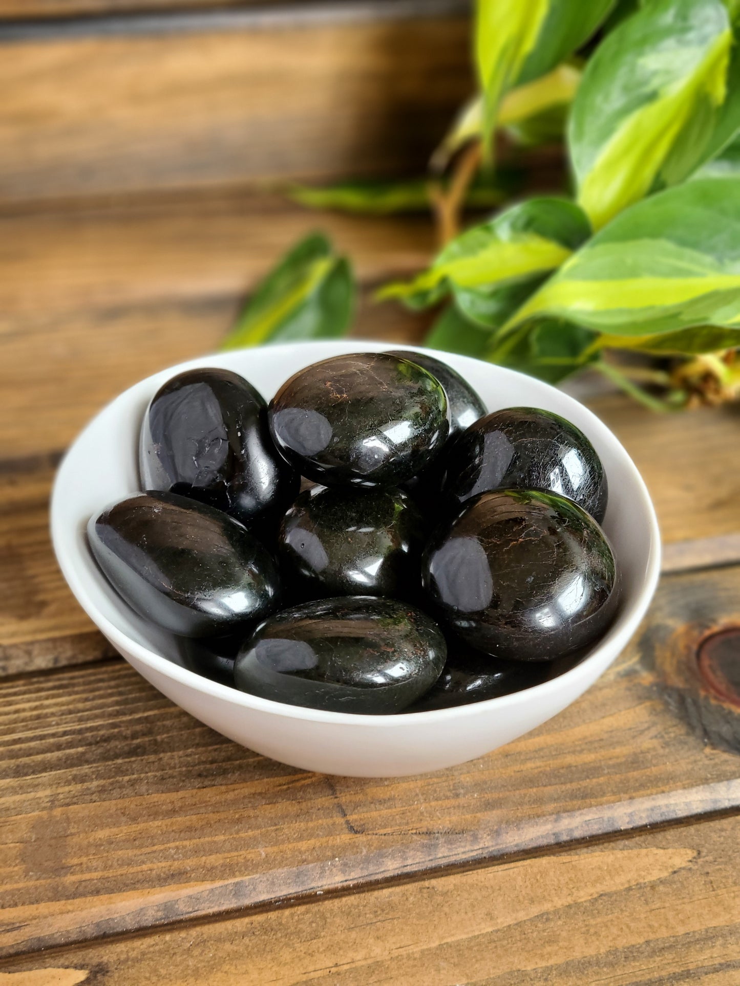 Black Tourmaline Palm Stones