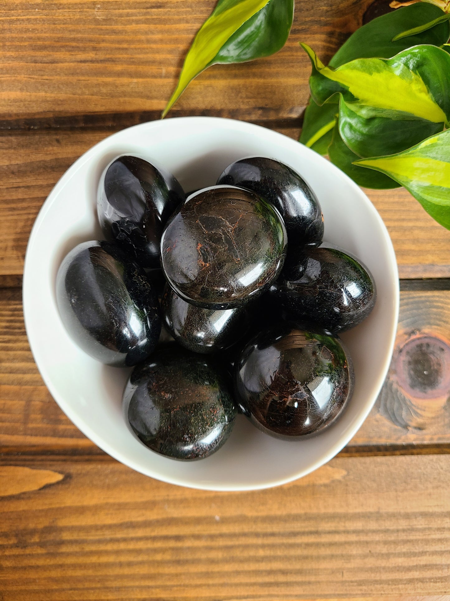 Black Tourmaline Palm Stones