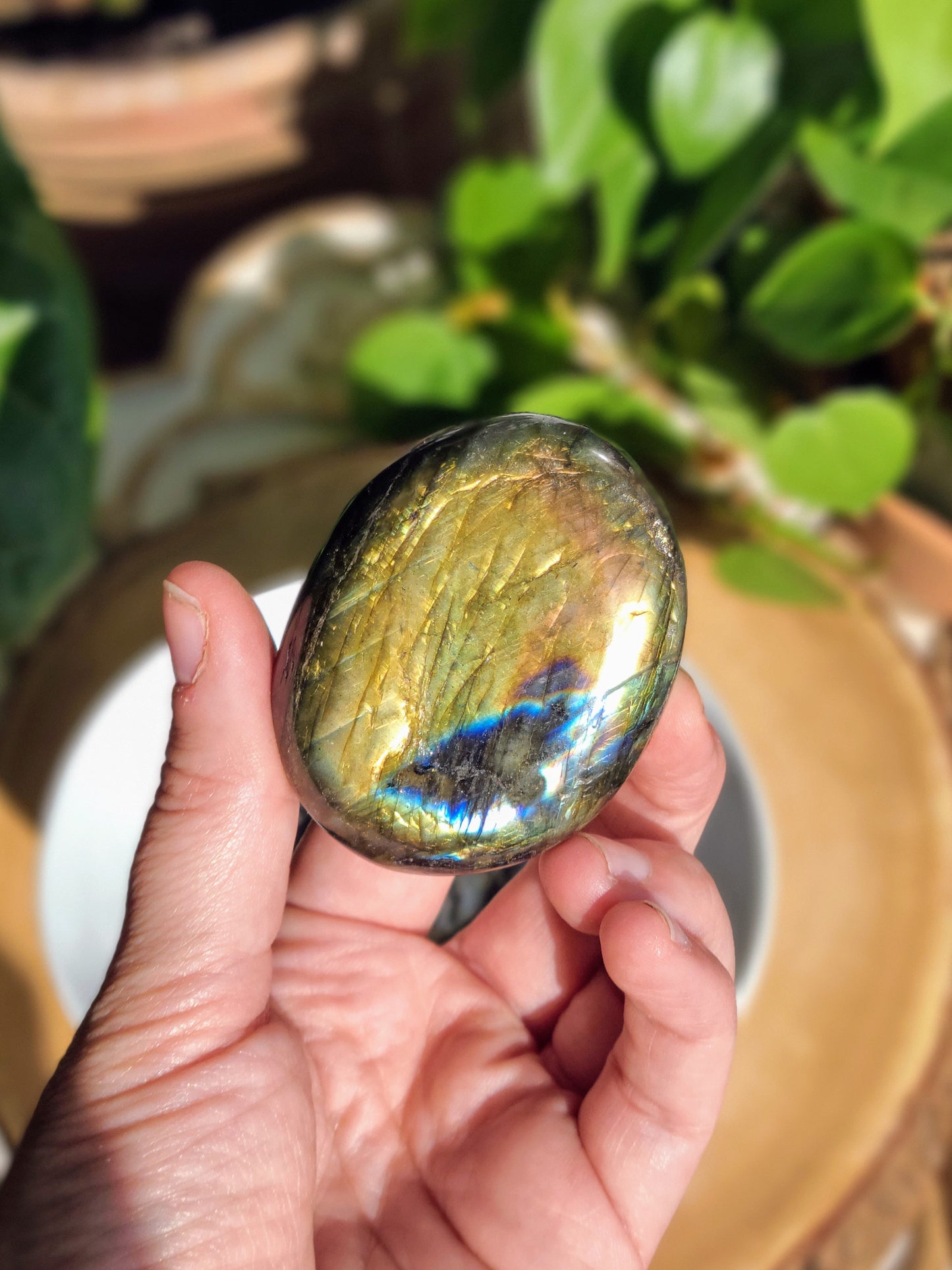 Labradorite Palm Stones