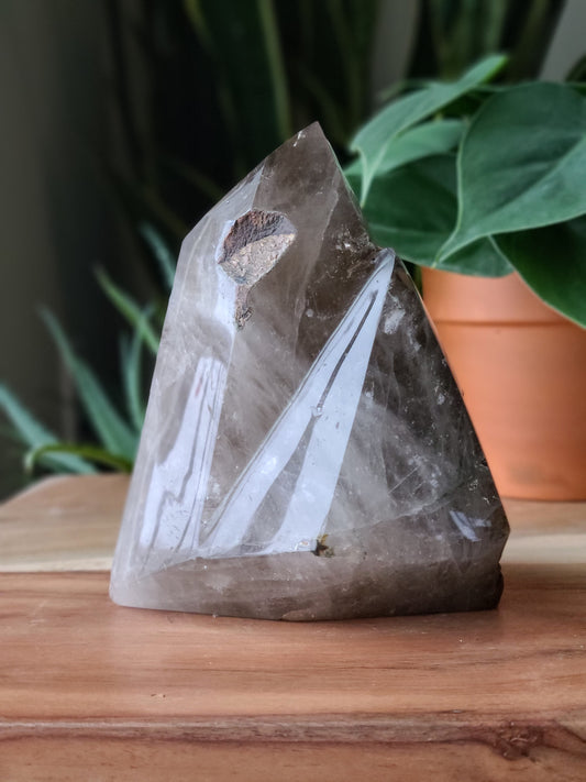Twin Smoky Quartz Tower