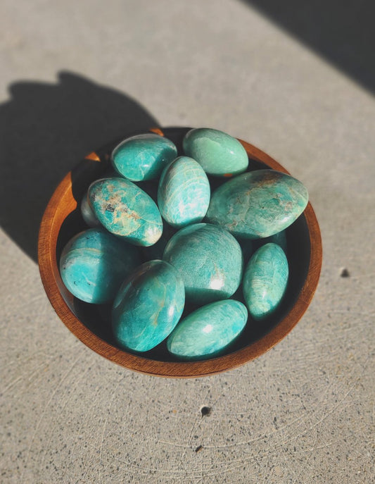 Amazonite Palm Stones