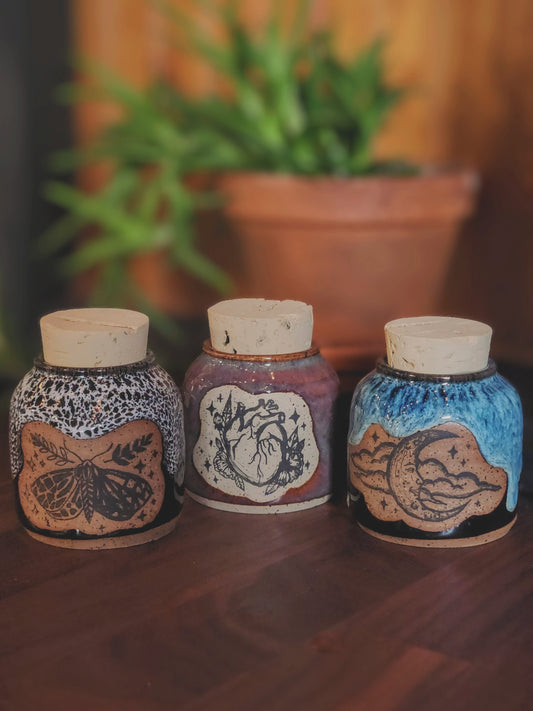 Mini Tea Jars - Lost Petal Pottery x Brewing Intuition