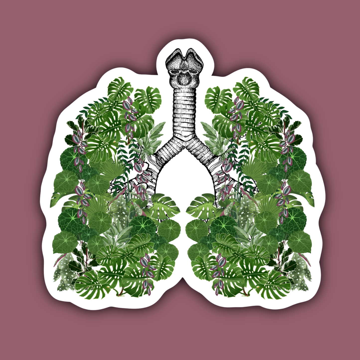 Plant Lung Gardener Plant Lover Sticker