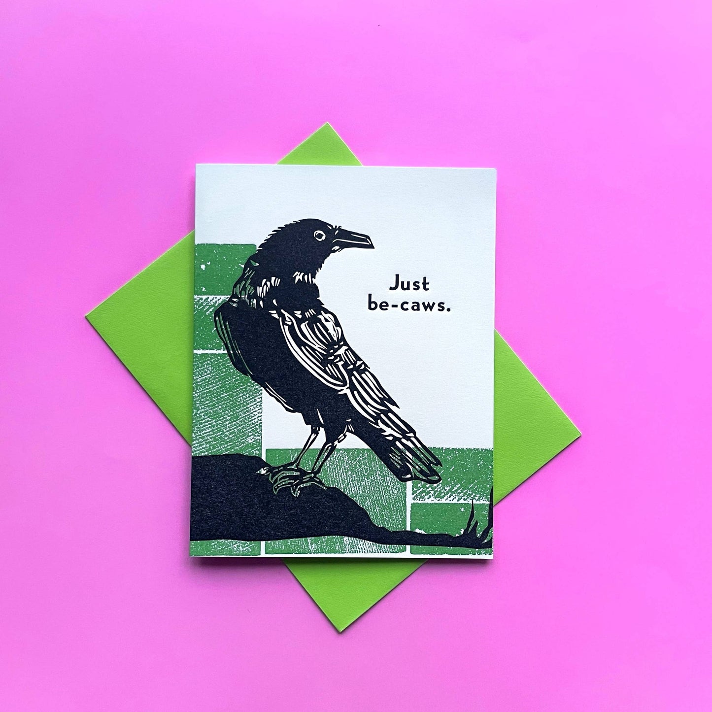 Just Be Caws Greeting Card - Single