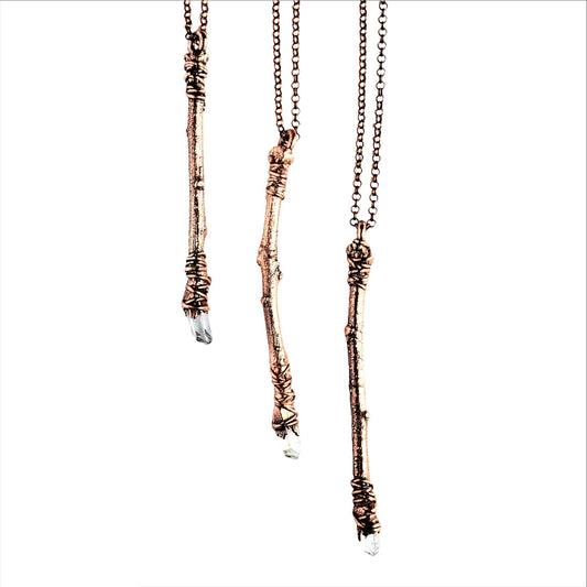 Sticks & Stones - Crystal Wand Necklace