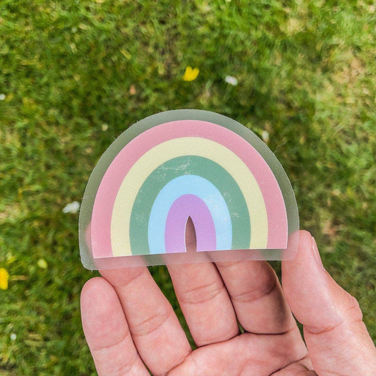 Rainbow - Clear Sticker