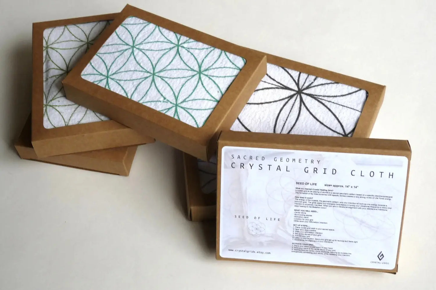 Sacred Geometry Crystal Grid Cloth