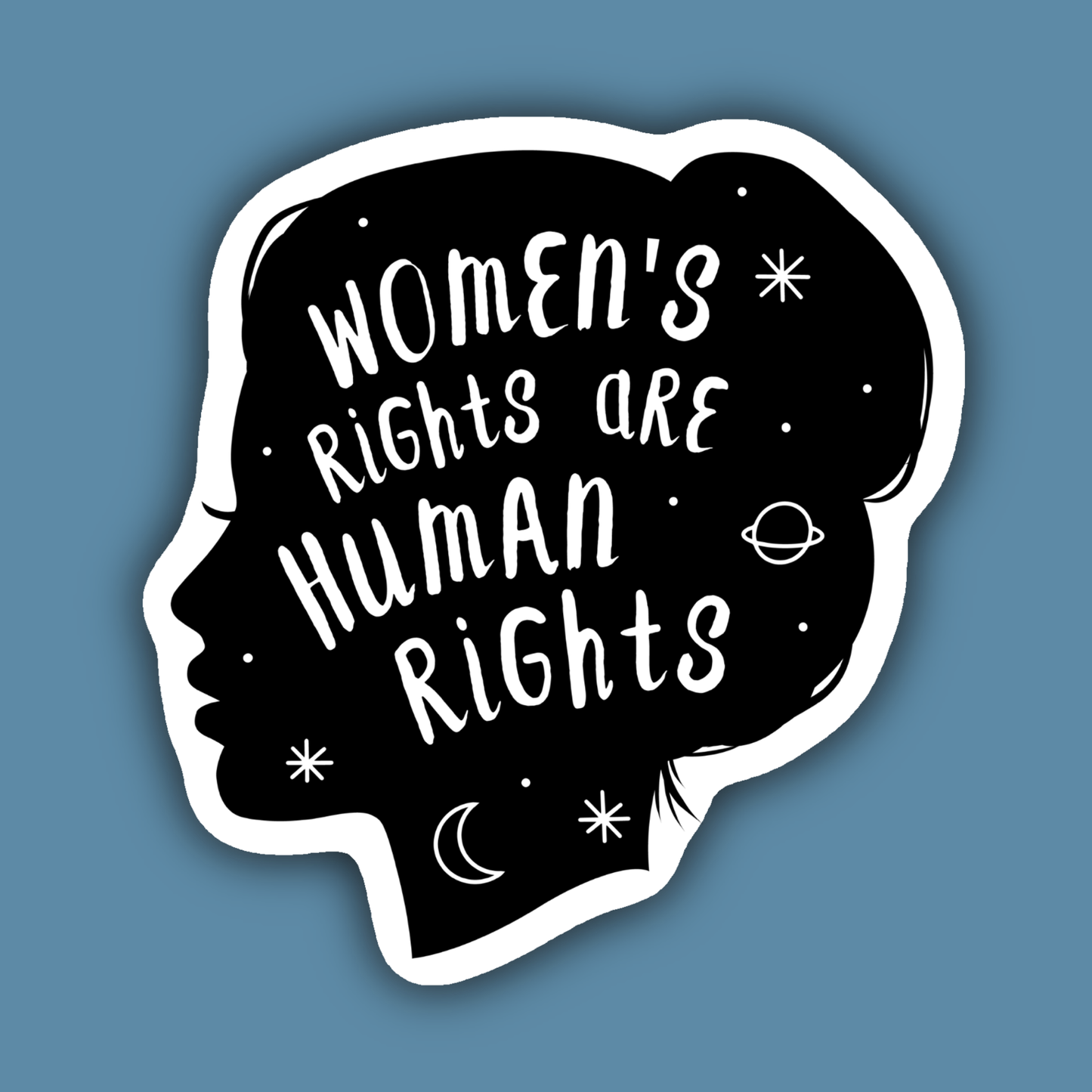 Women's Rights are Human Rights Feminist Sticker