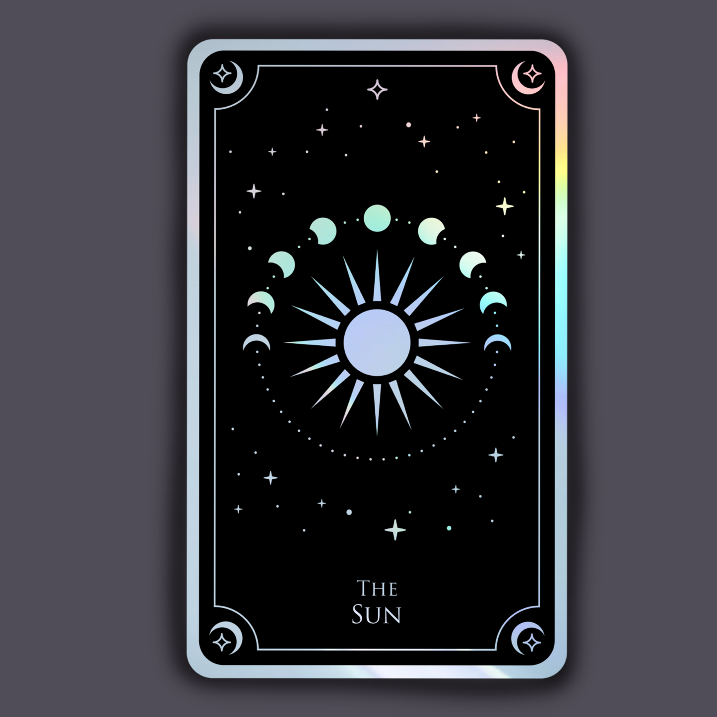 The Sun Holographic Celestial Tarot Card Sticker
