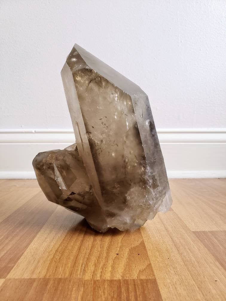 Extra Large Self-Healed Smoky Quartz Points